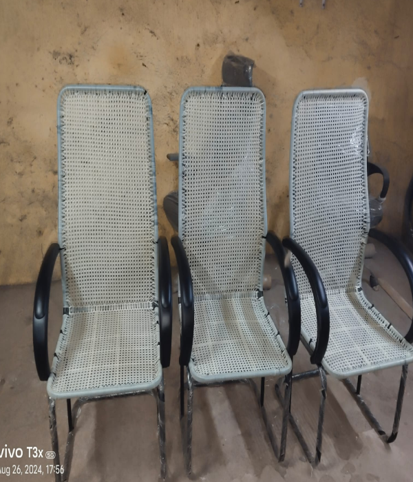 S type high back cane chair